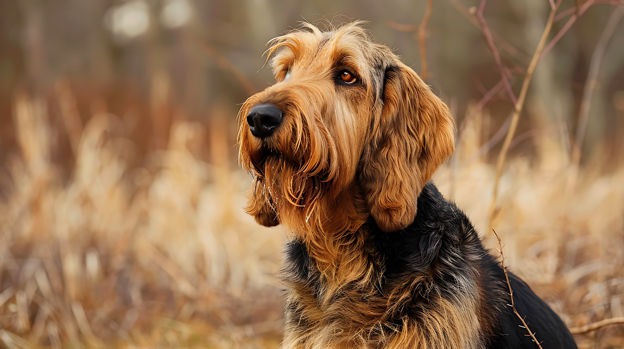 un chien otterhound